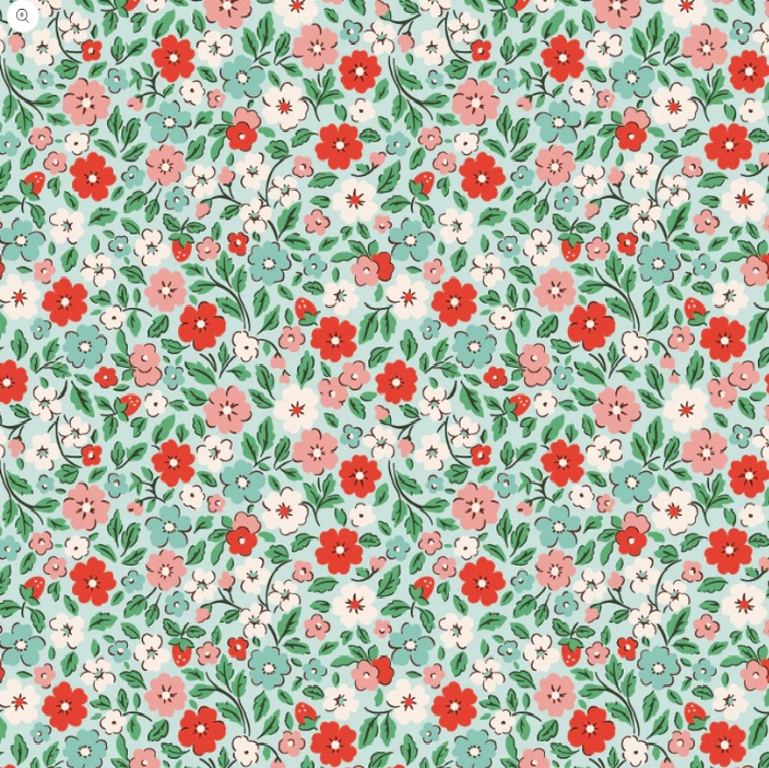 6 Farmhouse Fancy Country Flowers Blue - Image 1