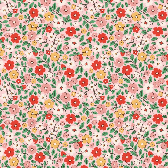 7 Farmhouse Fancy Country Flowers Pink - Image 1