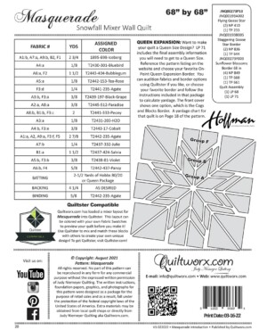 Masquerade Quilt Pattern - Image 2