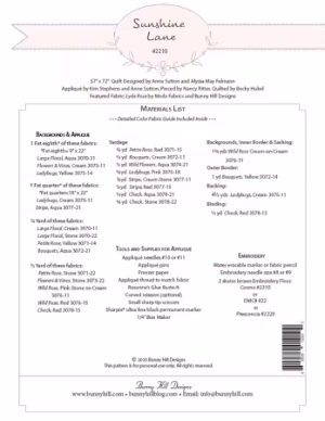 Sunshine Lane Quilt Pattern - Image 2