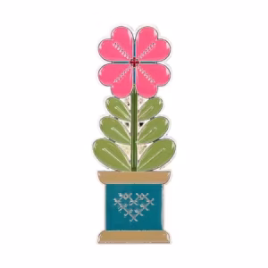 Quilty Flower Enamel Needle Minder
