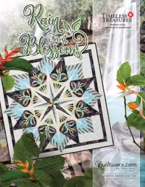 Rain Forest Blossoms Quilt Pattern