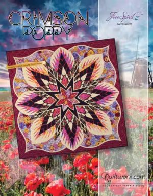 Crimson Poppy Quilt Pattern