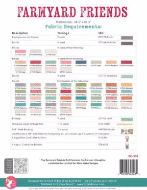 Farmyard Friends Quilt Pattern - Image 2