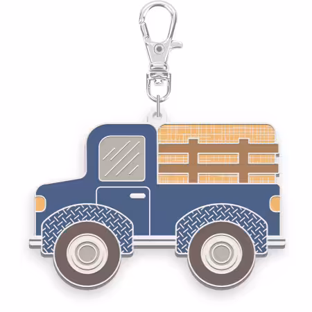 ST-46792 Lori Holt Farmer's Daughter Enamel Happy Charm Haulin' Hay Truck - Image 1