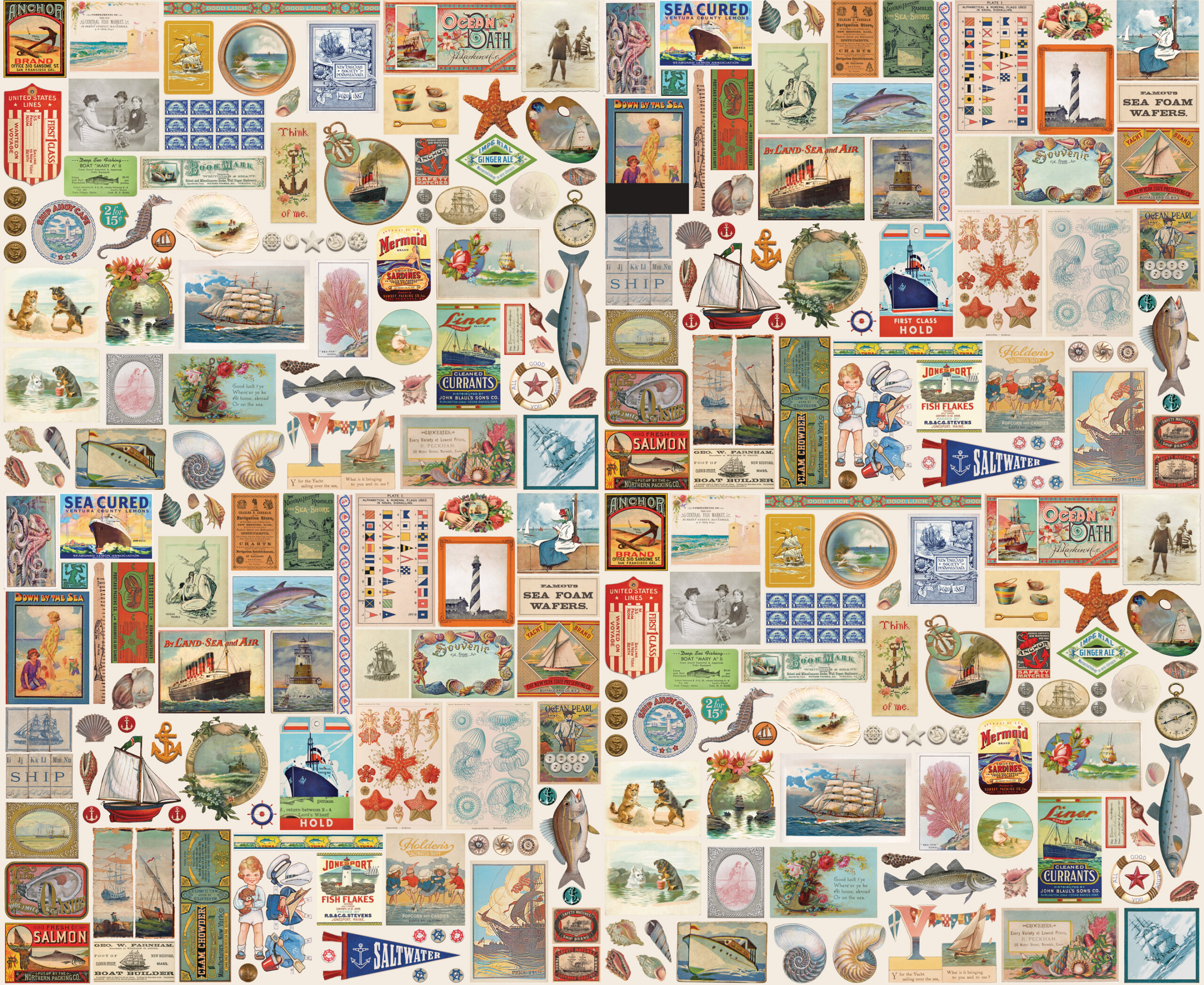39581-11 Saltwater Flay Lay Patchwork Multi - Image 1