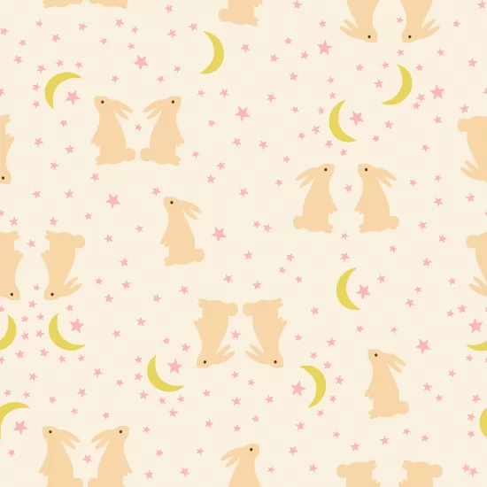 4147-11 Mystic Fable Bunnies Natural - Image 1