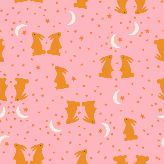 4147-13 Mystic Fable Bunnies Rosebud - Image 1