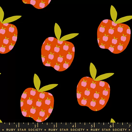 4152-19L Mystic Fable Big Apple Black Canvas - Image 1
