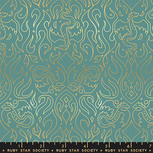 RS 2137 13M Fire Glow Scribe Watercress Metallic - Image 1