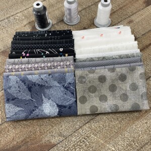 A Brighter Future Month Ten - Black And White Fabric Pack