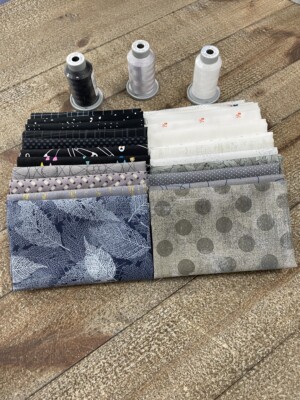 A Brighter Future Month Ten - Black And White Fabric Pack