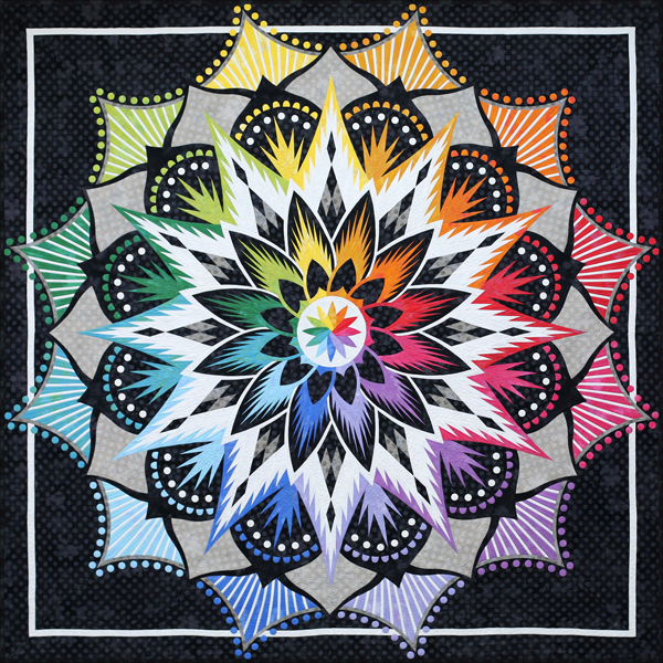 Carnival-Flower-QUEEN-Moda-Grunge-Rainbow Carnival Flower BOM Class with Lisa Leverton - Image 1