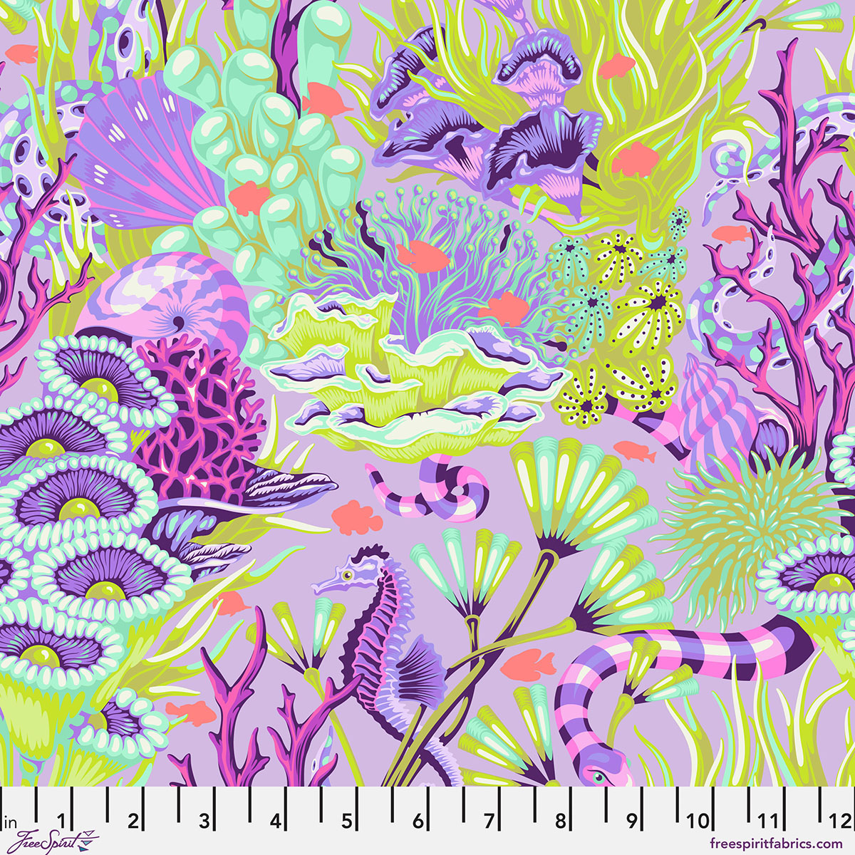 PWTP264.ULTRAVIOLET Reef What You Sew Floral Reef Reef What You Sew Ultraviolet - Image 1