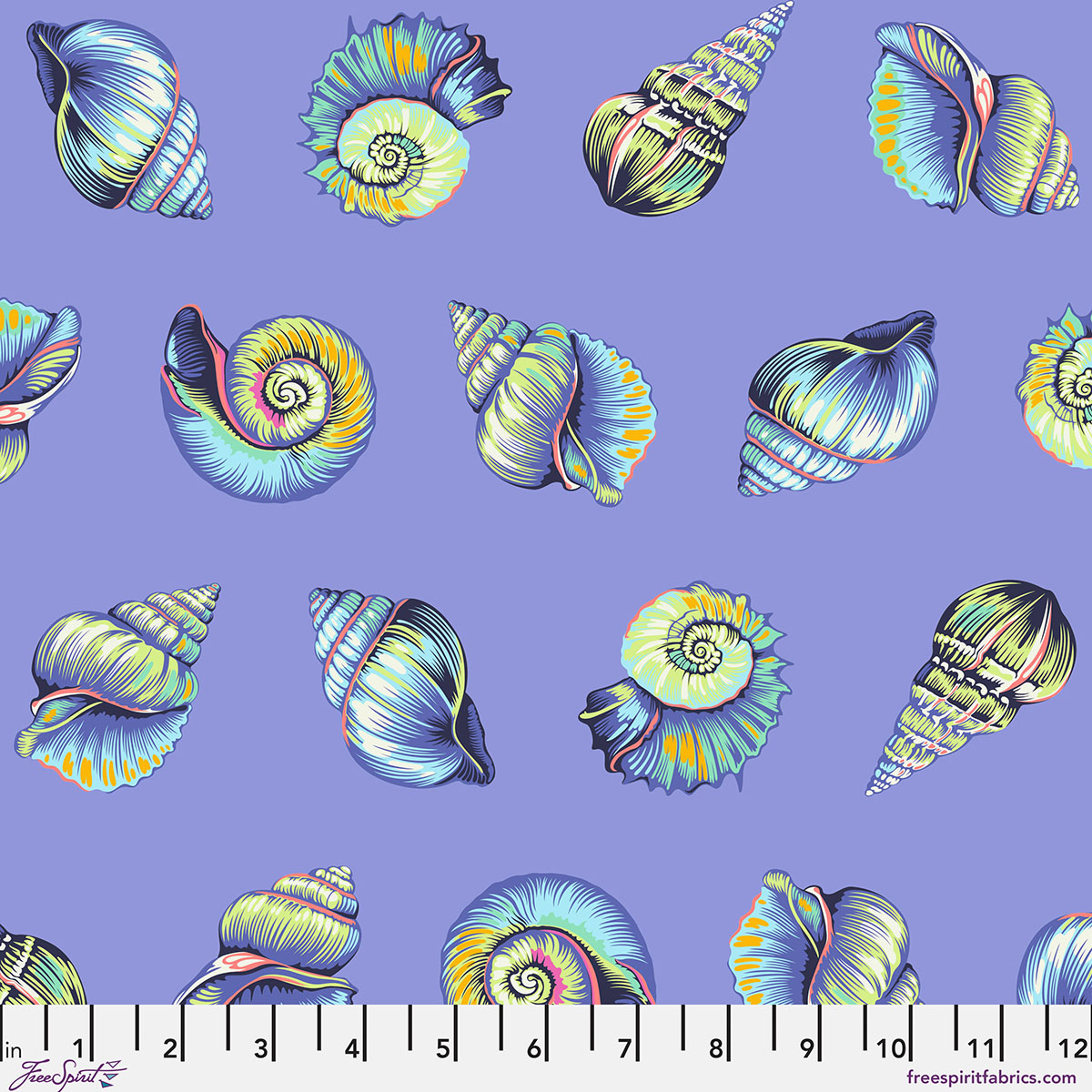 PWTP266.MARINE Lil Shelly Floral Reef Lil Shelly Marine - Image 1