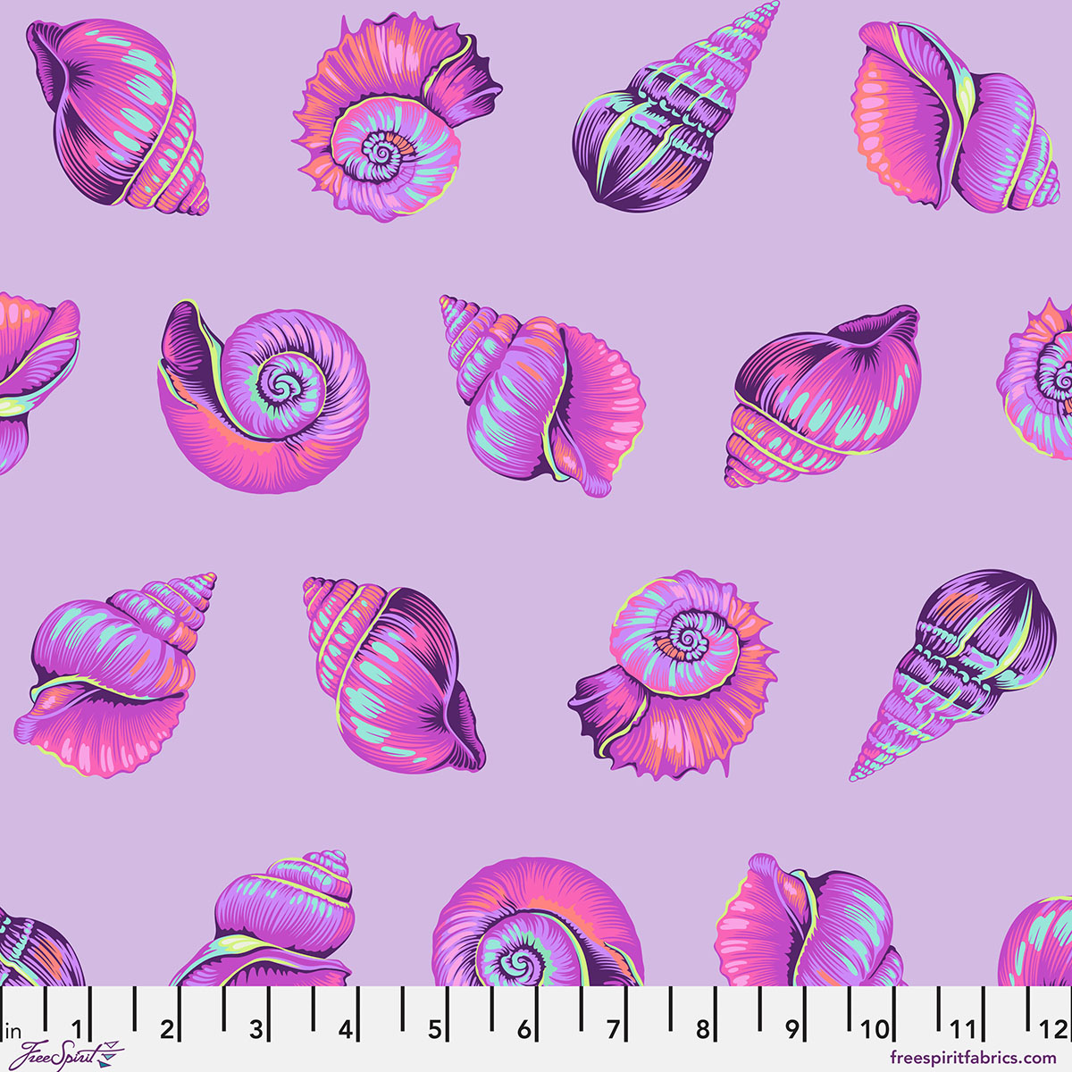PWTP266.ULTRAVIOLET Lil Shelly Floral Reef Lil Shelly Ultraviolet - Image 1