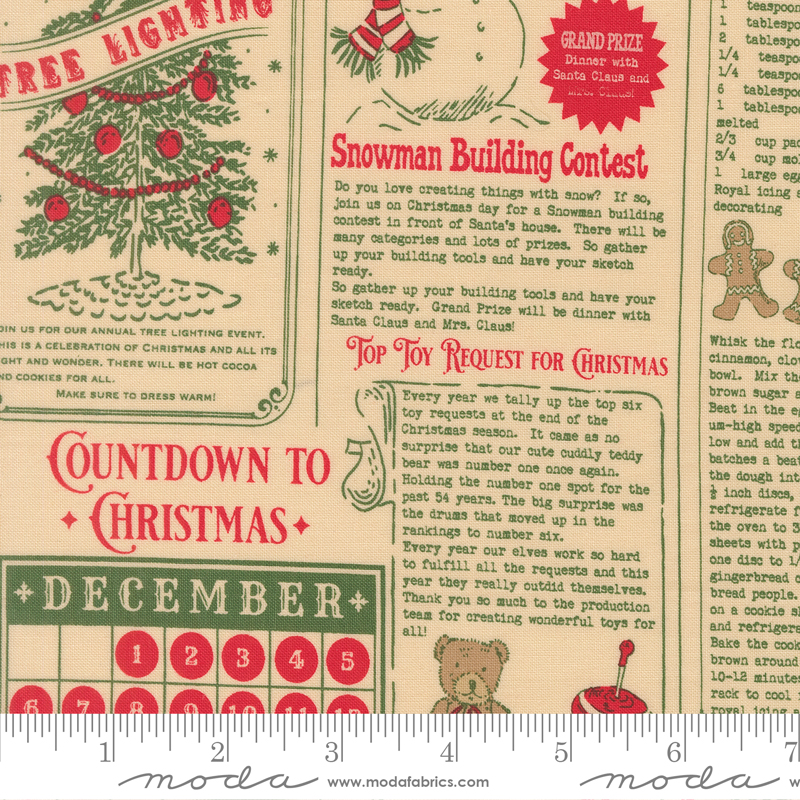 20970-11 Holiday Cheer North Pole News Natural - Image 1
