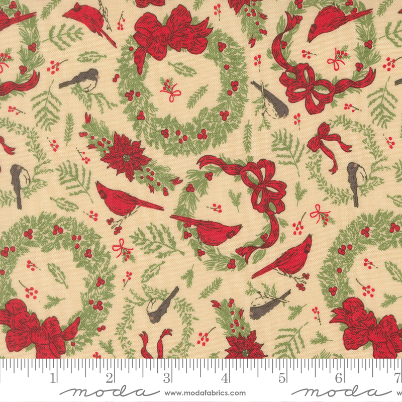20973-11 Holiday Cheer Deck The Halls Natural - Image 1