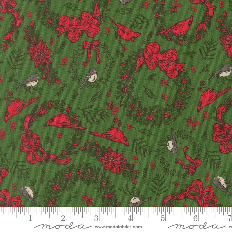 20973-14 Holiday Cheer Deck The Halls Evergreen - Image 1
