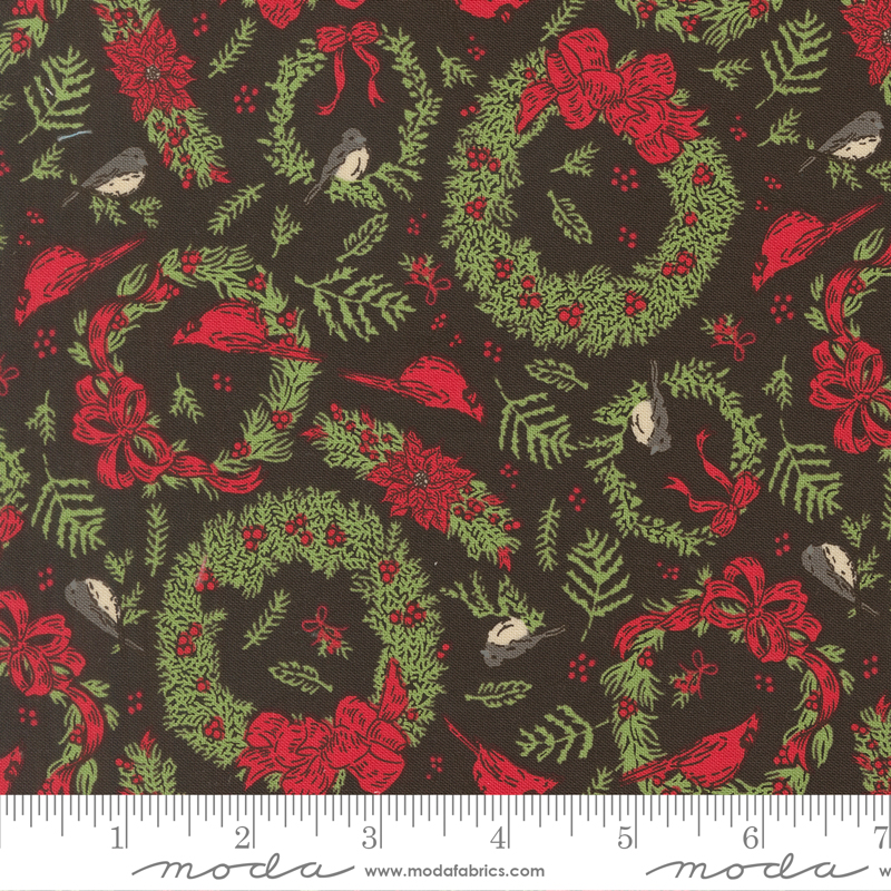 20973-20 Holiday Cheer Deck The Halls Midnight - Image 1