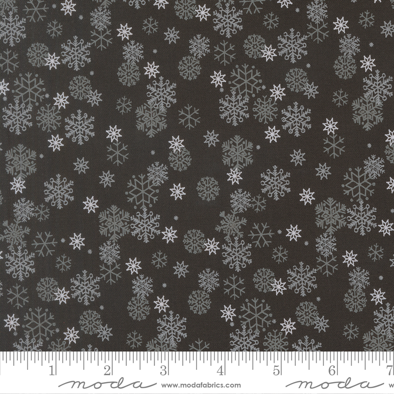 20976-20 Holiday Cheer Snow Flurry Midnight - Image 1
