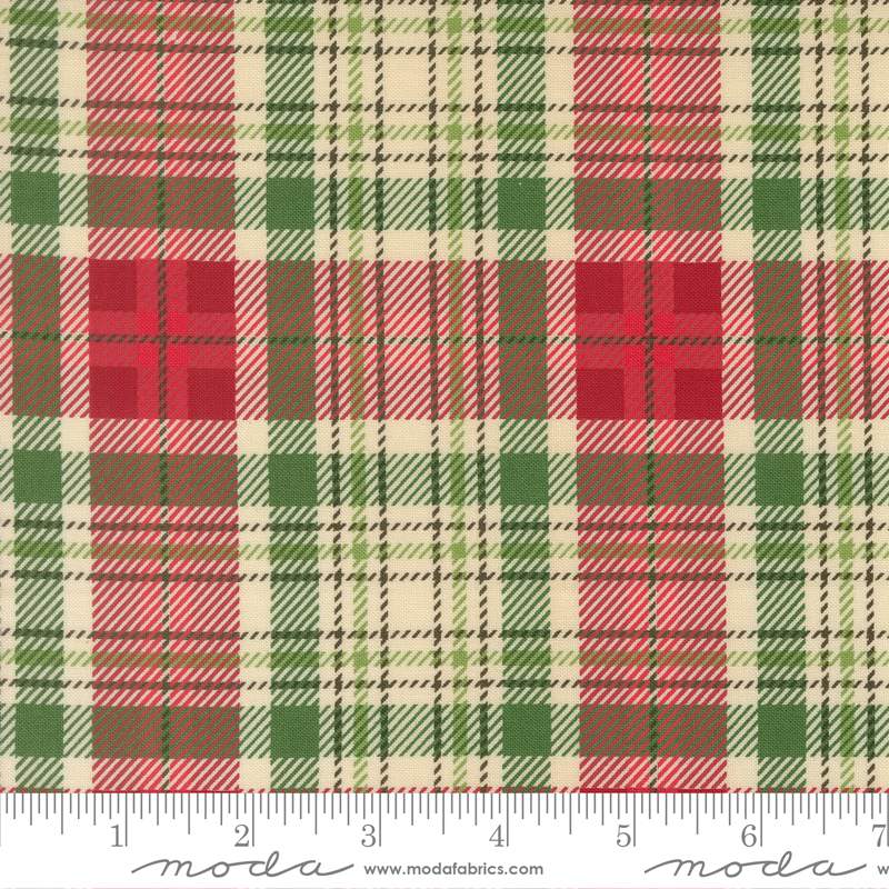 20977-11 Holiday Cheer Christmas Plaid Natural - Image 1