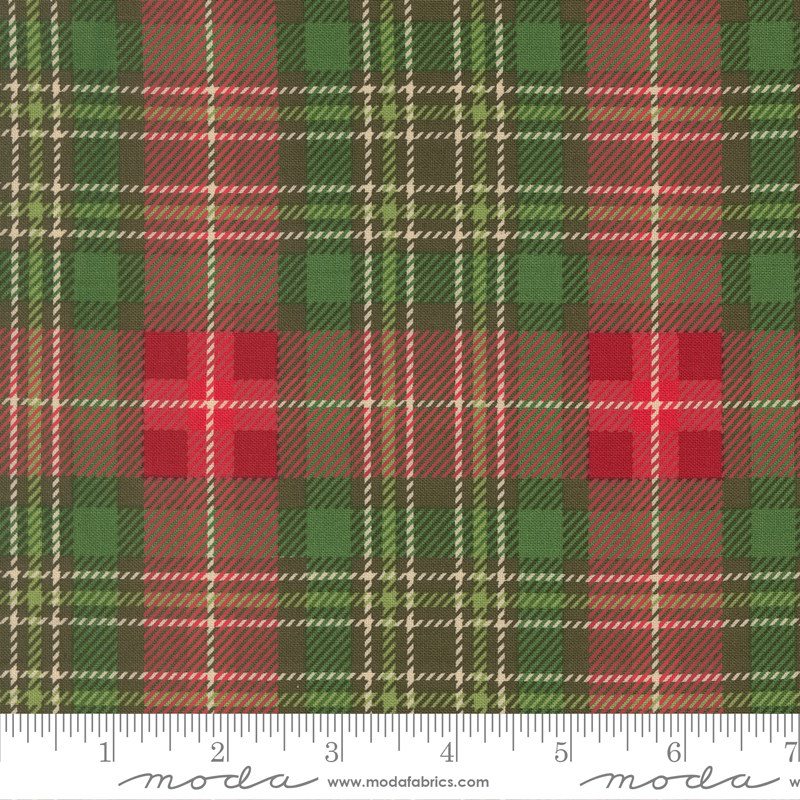 20977-14 Holiday Cheer Christmas Plaid Evergreen - Image 1