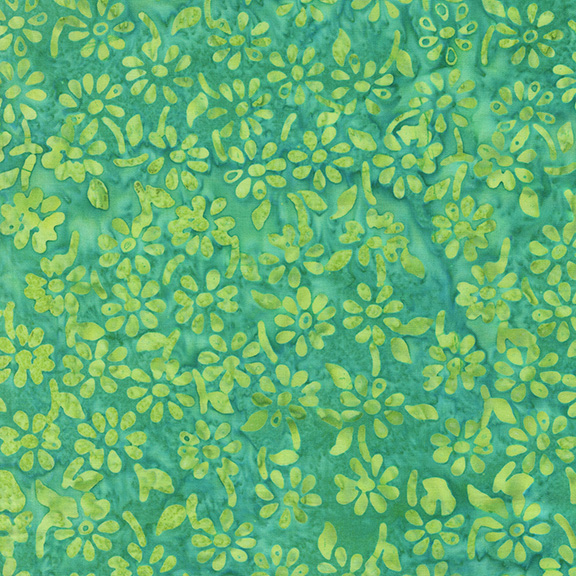 3781Q-X French Rose Daisies Teal - Image 1