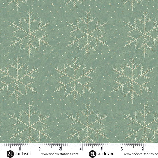 72dpi-A-10346-B Jingle Bell Snow Fall Vintage Blue - Image 1