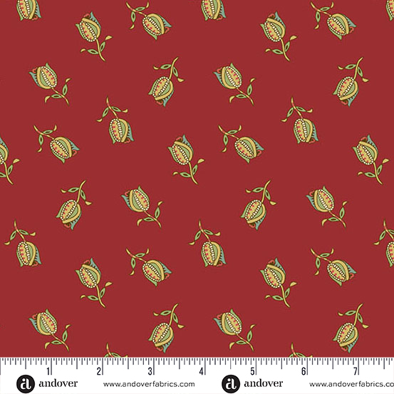 72dpi-A-10353-R Jingle Bell Ornamental Tulips Cranberry - Image 1