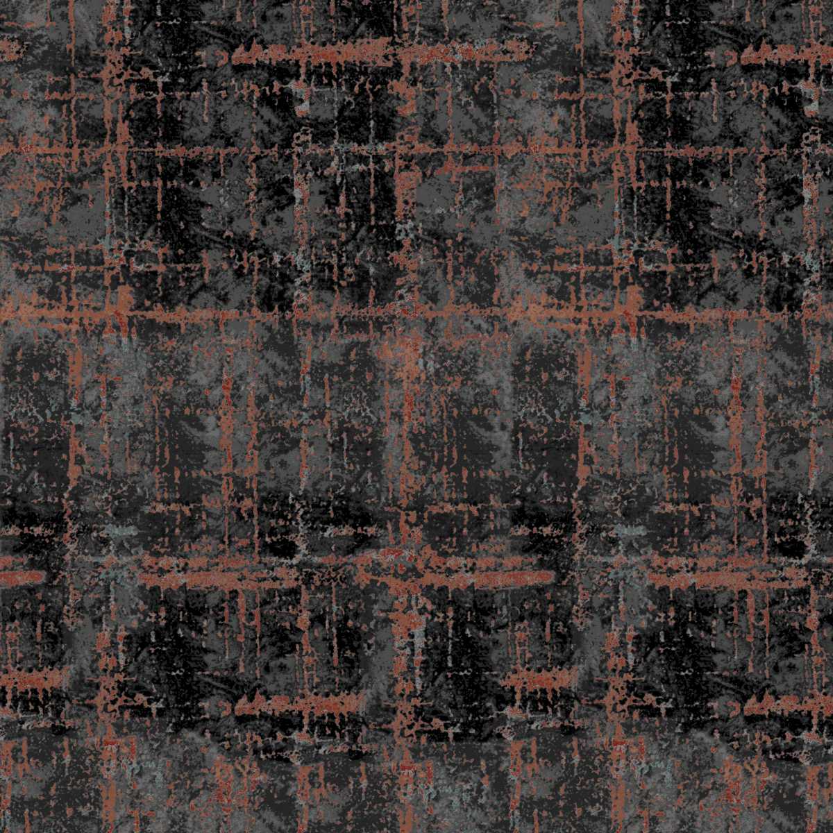 Modern Carpet Scary Spice Rough Plaid Graphite - Image 1