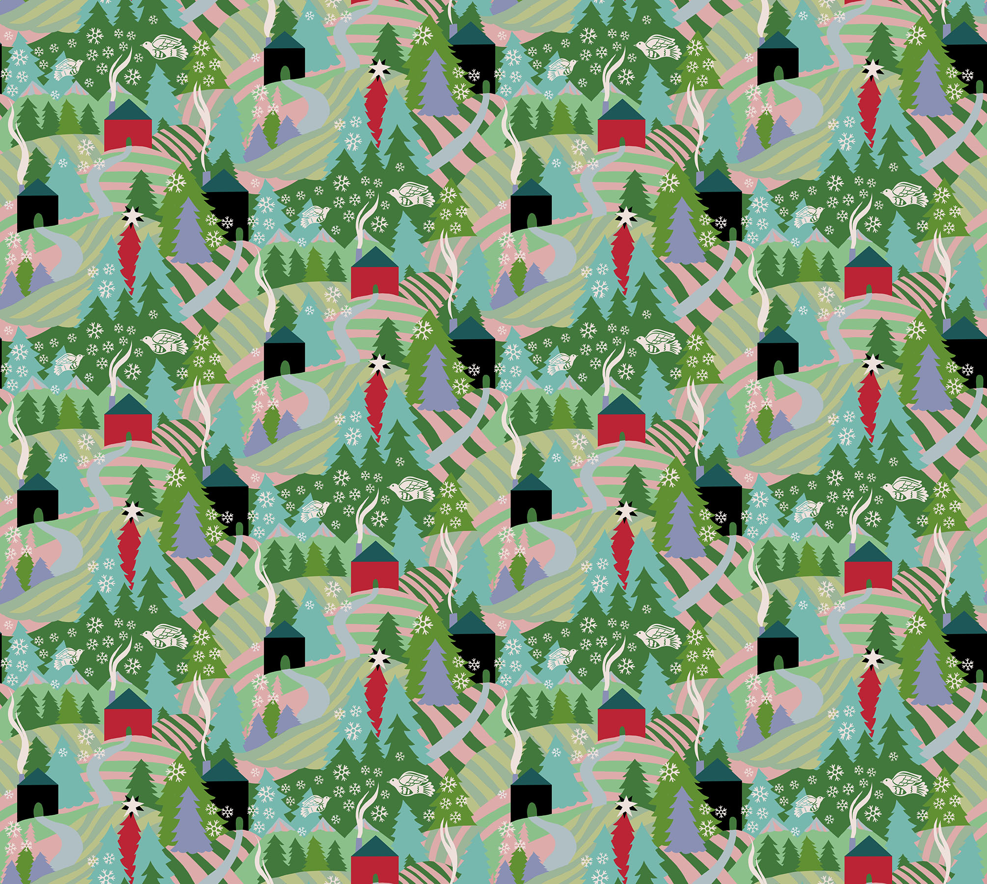 AMT161-72V Cozy Christmas Flurry Morning - Image 1