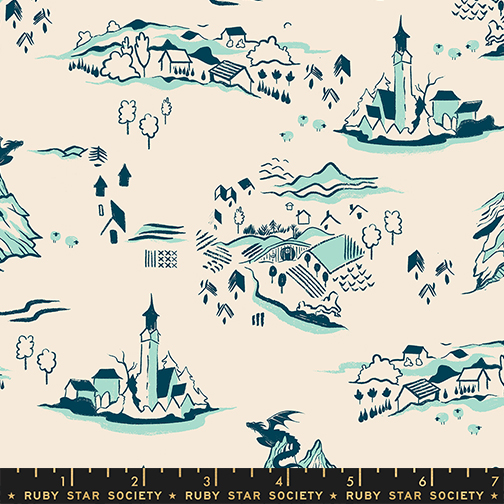 RS 2133 12 Fire Glow Mountain Town Frost - Image 1