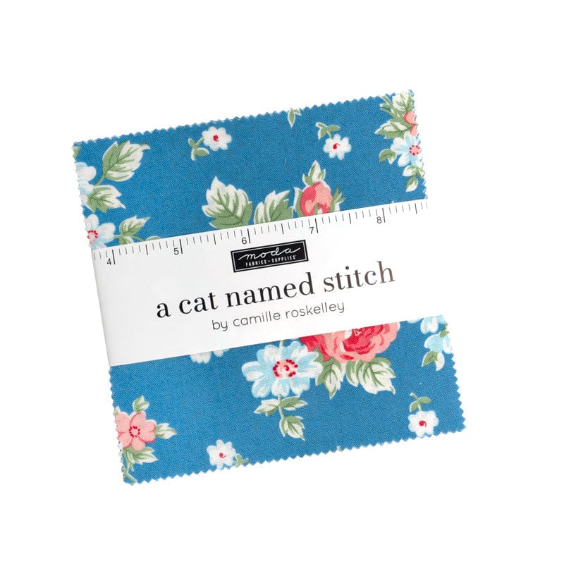 moda-fabric-pre-cuts-moda-a-cat-named-stitch-charm-pack-1219935199 A Cat Named Stitch Charm Pack - Image 1