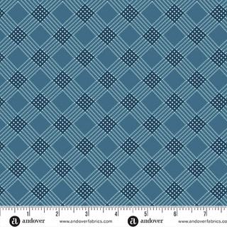 10485-B Special Delivery Tea Towel Deep Denim - Image 1