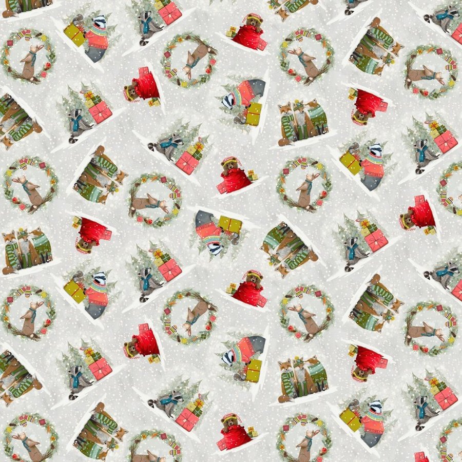 9235-11 Holly Woods Critter Vignette - Image 1