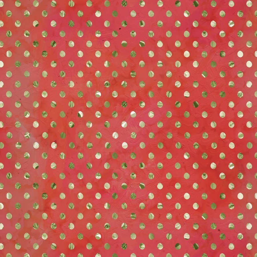 9238-83 Holly Woods Shaded Dots Coral - Image 1