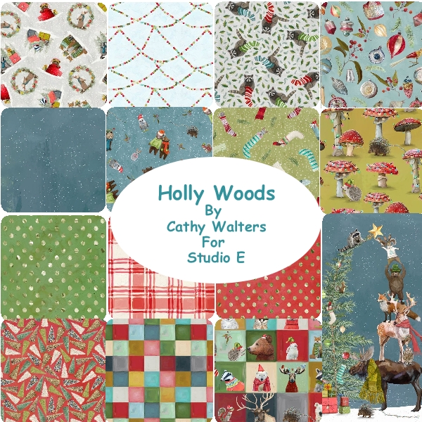 FQBs_3-1166 Holly Woods Fat Quarter Bundle - Image 1