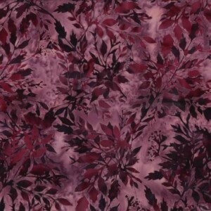 Bali Handpaints Leaves Plum