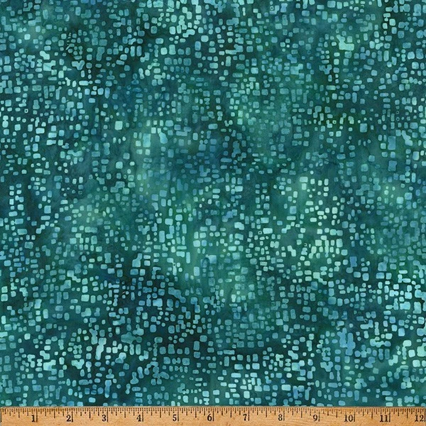 X2655H-536 Bali Square Dots Aquarius - Image 1