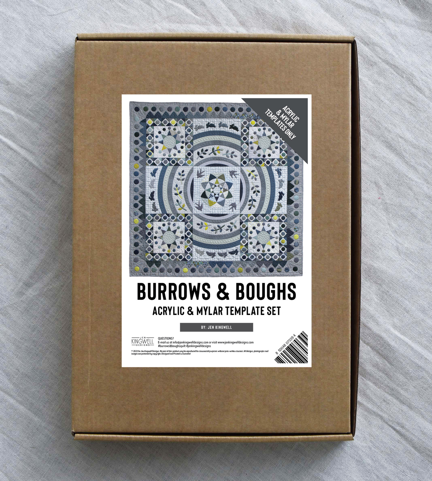 850048070394 Burrows & Boughs Acrylic and Mylar Template - Box Set - Image 1