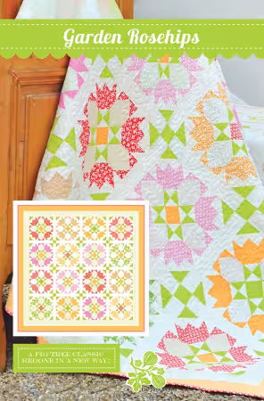 FTQ3054 Garden Rosehips Quilt Pattern - Image 1
