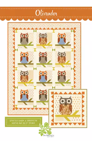 FTQ4001 Olivander Owl Quilt Pattern - Image 1