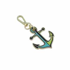 Sallie Tomato X Tula Pink Floral Reef Collection: Anchors Aweigh Marine Bag Charm