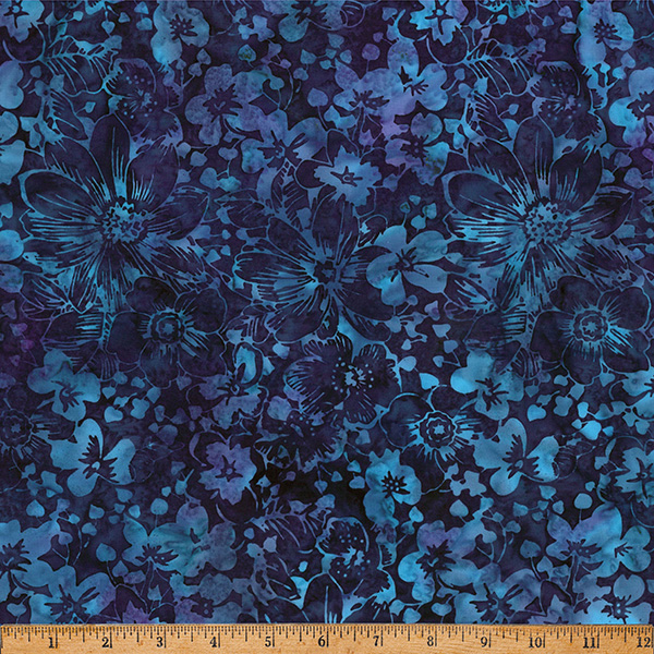 X2651-40-Iris_REV Morning Glory Batik Deep Amethyst - Image 1