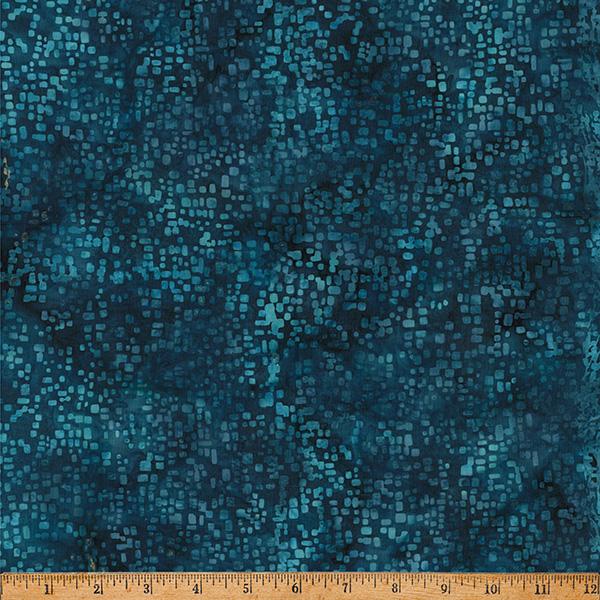 X2655-21-Teal Bali Square Dots Teal - Image 1