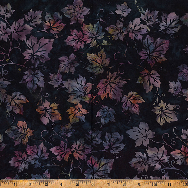 X2664-85-Blackberry Vineyard Harvest Batik Vine Blackberry - Image 1