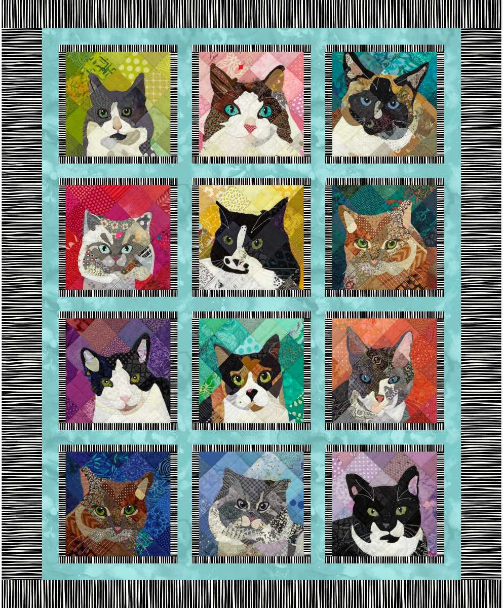 8962P-678 Reduced 50% Meow Mix Cat Panel - Image 1