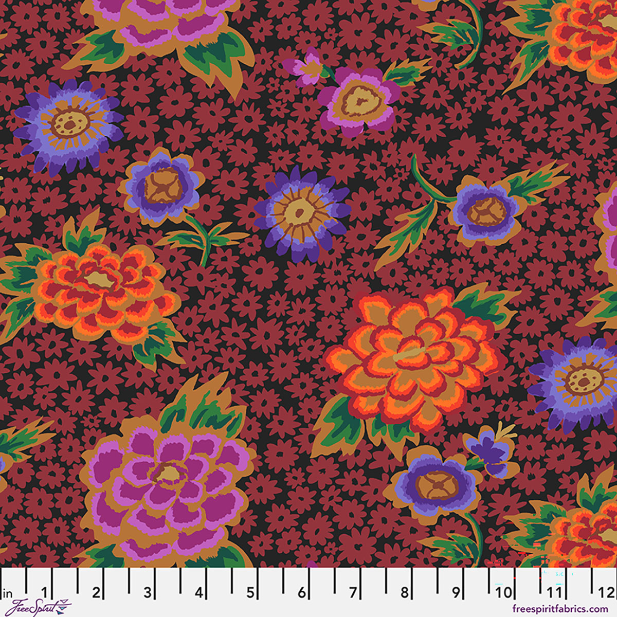CLGP006.DARK Kaffe Fassett Cotton Lawn Charlotte Dark 108" Wideback - Image 1
