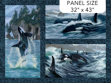 DP29115-48 Naturescapes Voyage Orca Panel - Image 1